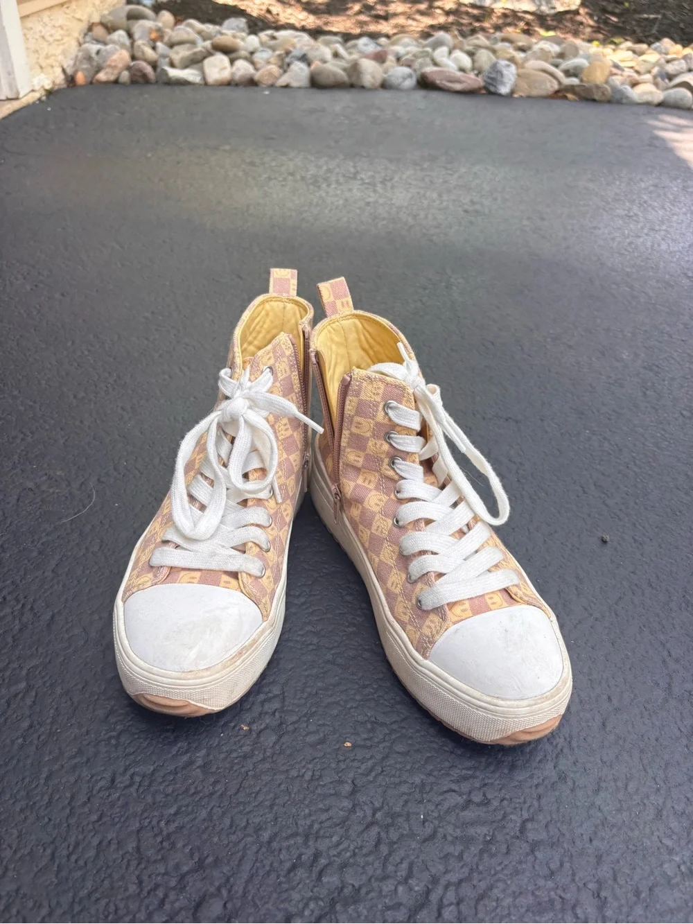 Smiley High Top Sneakers
